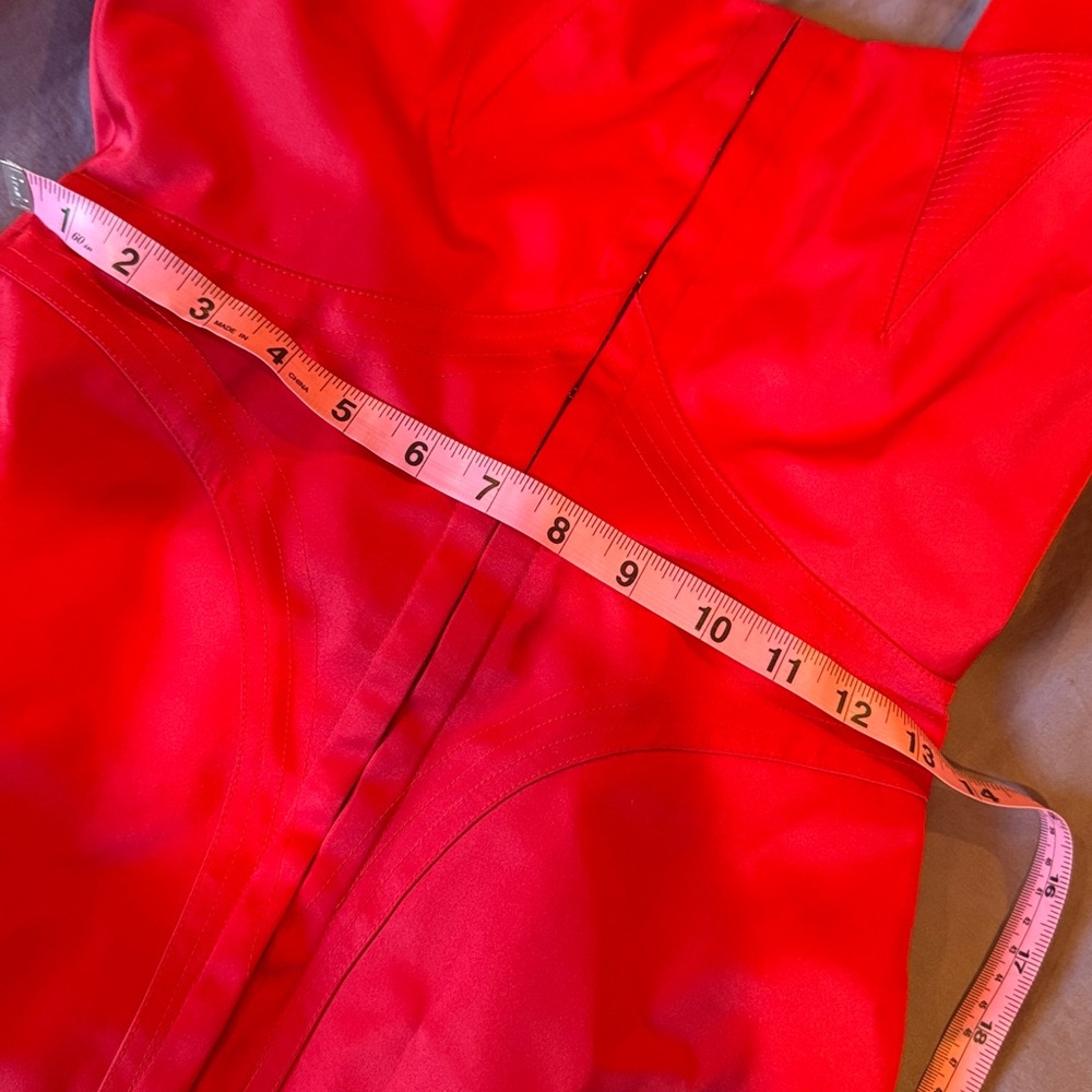 KHY red satin corset mini dress - Picture 4 of 5